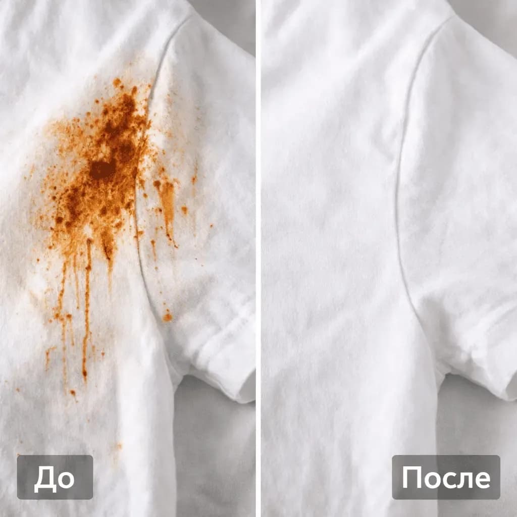 Как вывести пятна ржавчины с одежды